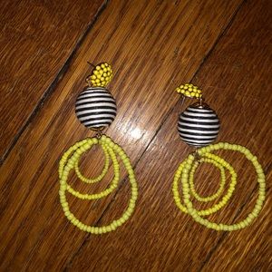 Multi colored funky statement earrings